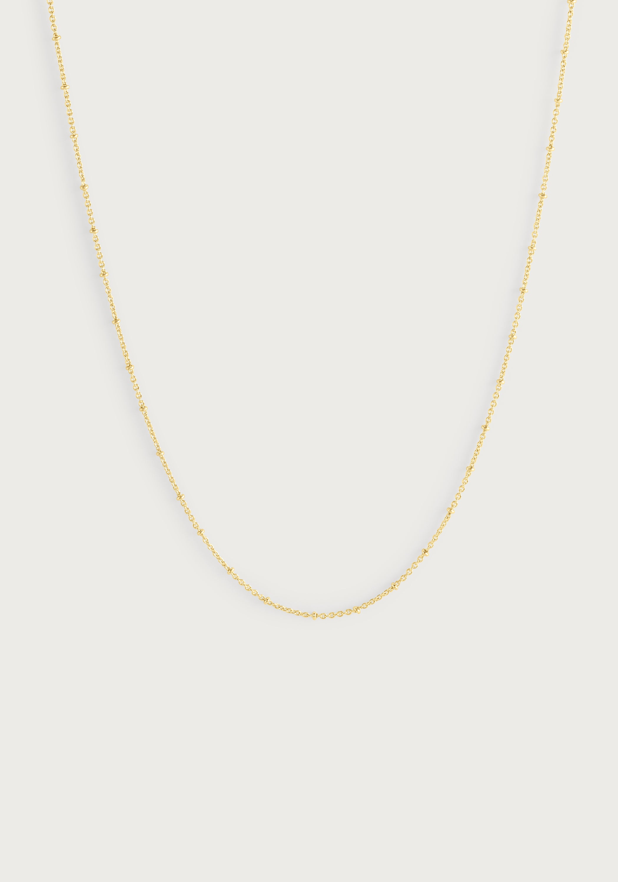 Molten Bead Chain Necklace, Gold