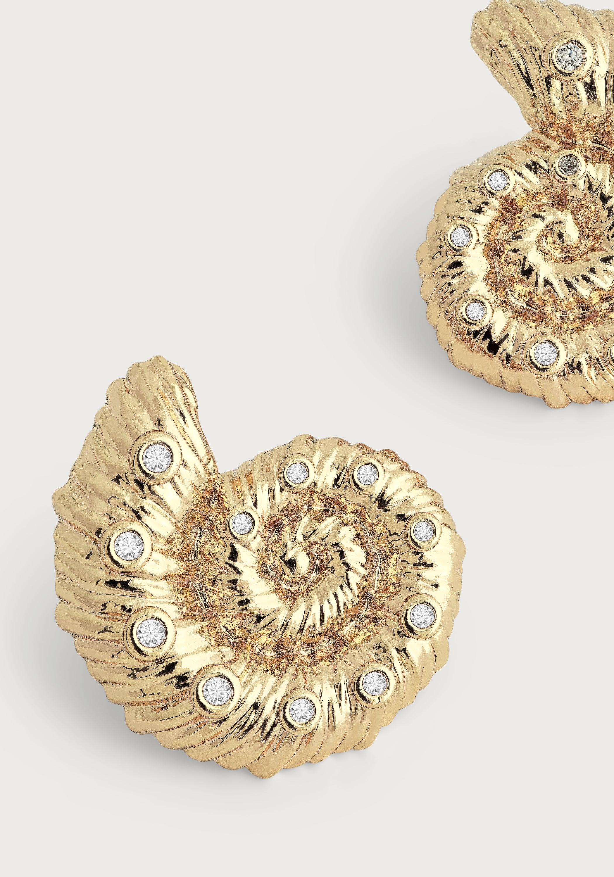 Shell Stud Earrings - Anabel Aram