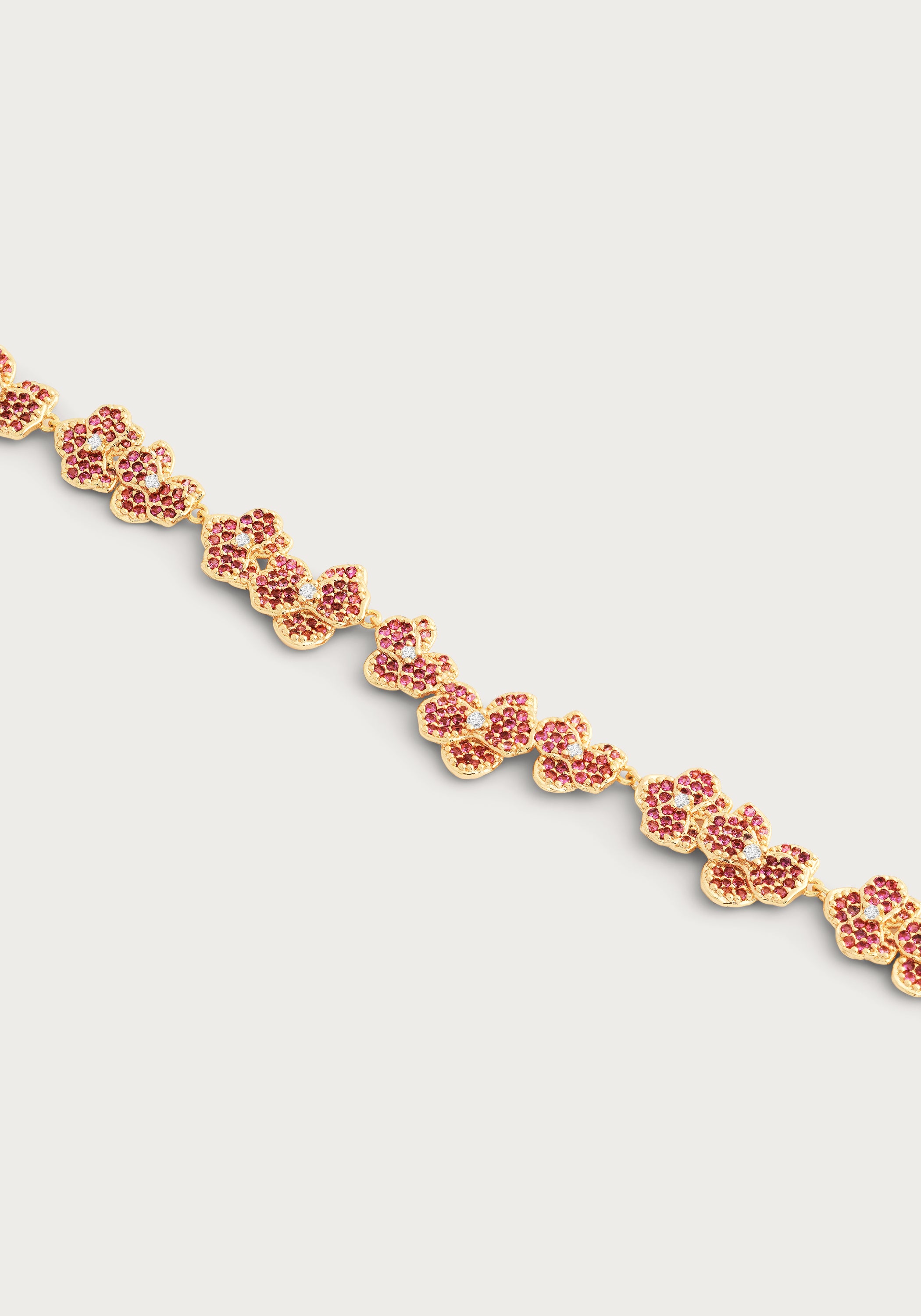 Orchid Pink Pavé Necklace