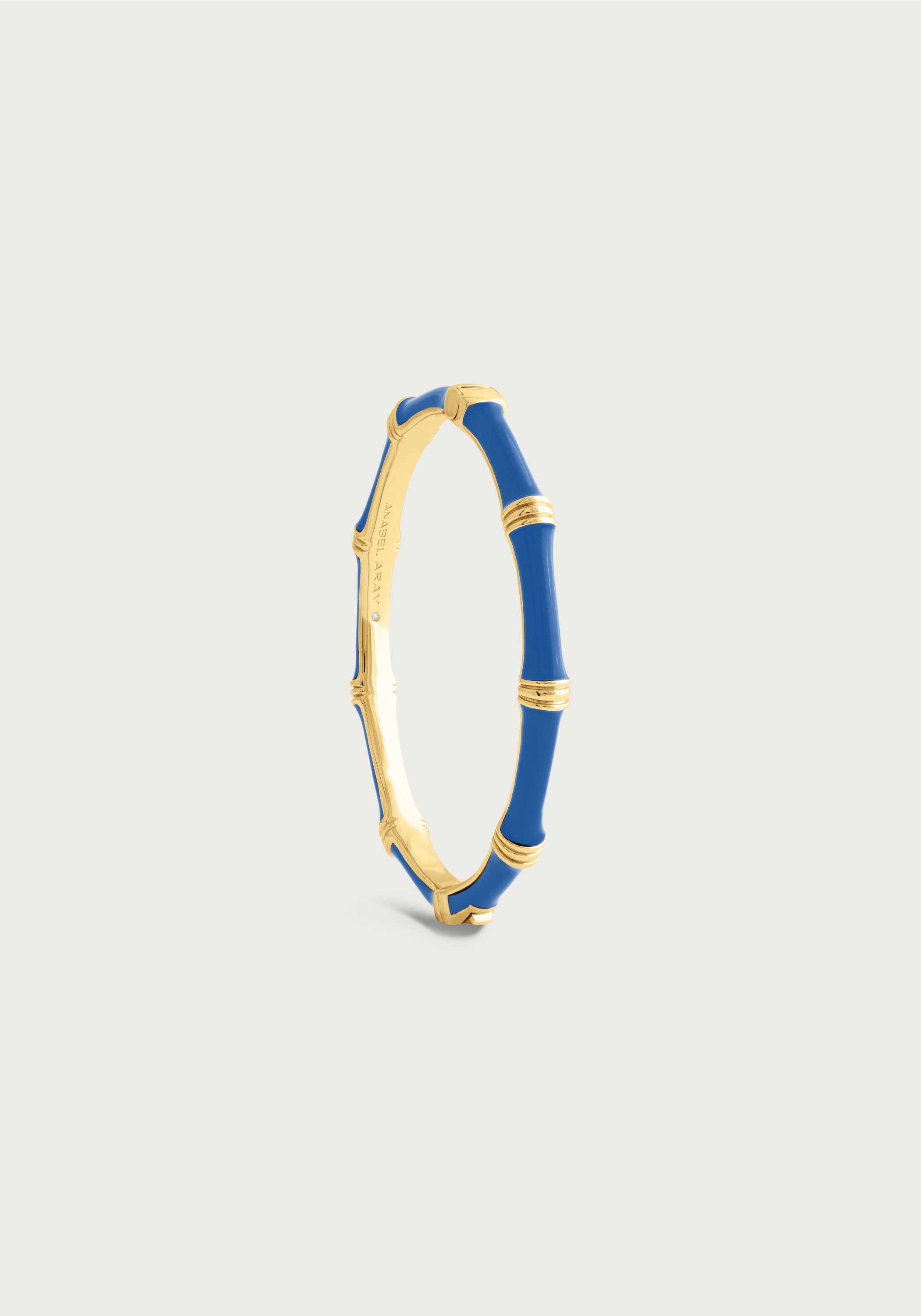 Bamboo Enameled Hinged Bangle