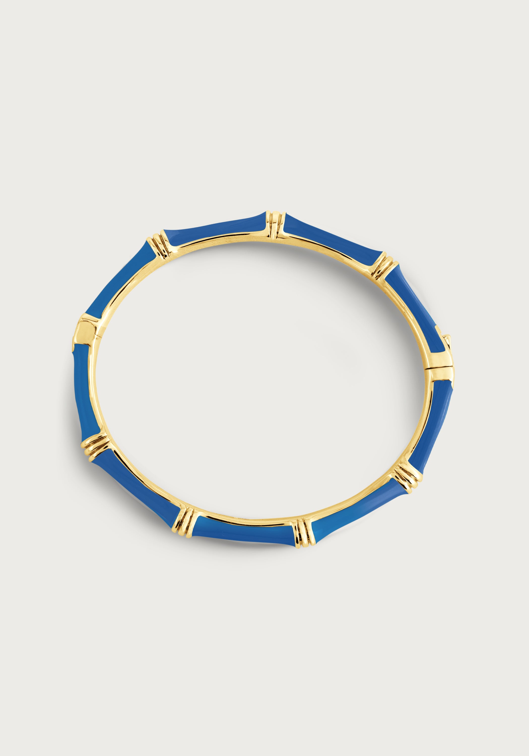 Bamboo Enameled Hinged Bangle
